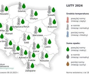 Prognoza pogody na luty 2024 r.