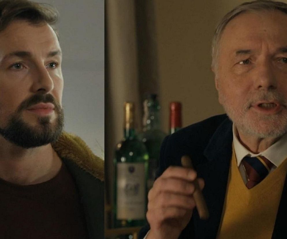 Barwy szczęścia, odcinek 3202. Marcin Kodur (Oskar Stoczyński), Andrzej (Leon Charewicz)