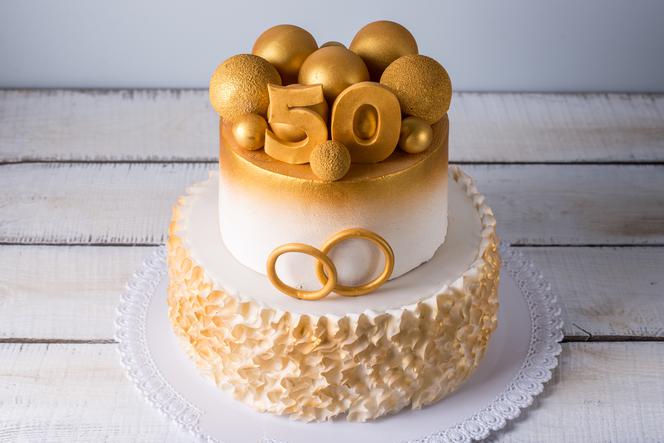 Tort na 50. rocznicę ślubu 
