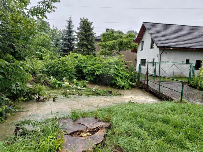 Bielsko-Biała. Skutki ulewy