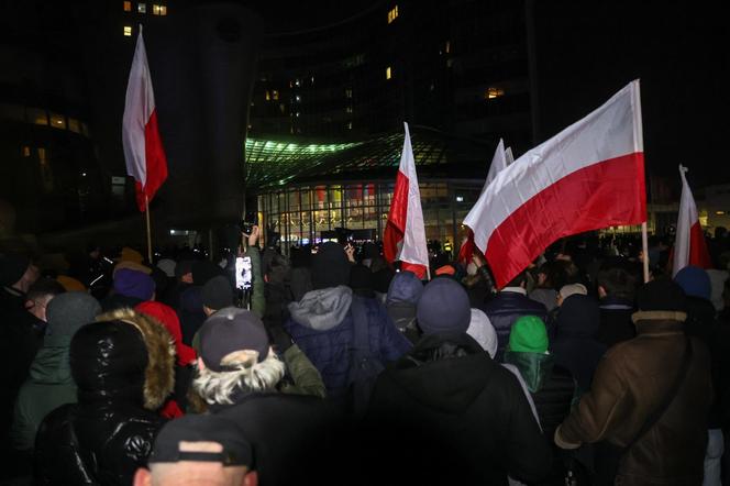 Protest pod siedzibą TVP