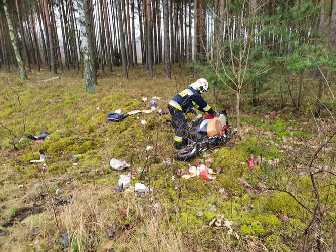 Koszmarny wypadek niedaleko Torunia. Nie żyje motocyklista