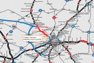 GDDKiA projektuje północny wylot S7 z Warszawy. Duże zmiany na wylotówce 