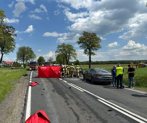 Śmiertelny wypadek na DK12 pod Opocznem. Nie żyje młoda kobieta. W zderzeniu kilku pojazdów brała udział więźniarka [ZDJĘCIA].