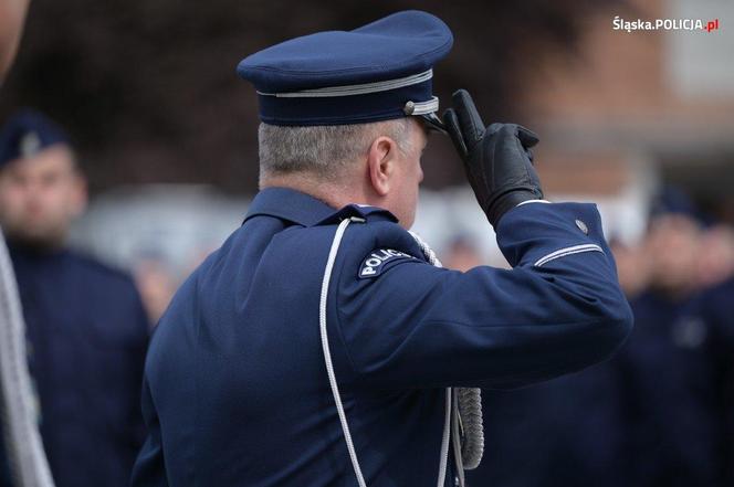 Uroczyste ślubowanie 69 nowych policjantów  w Oddziale Prewencji Policji w Katowicach