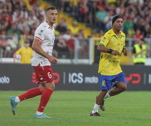 Ronaldinho na Stadionie Śląskim w meczu gwiazd Polska - Brazylia