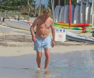 Zbigniew Boniek na plaży