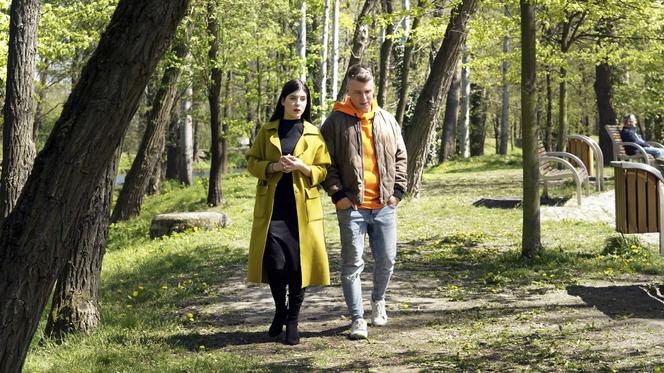 Barwy szczęścia odcinek 2493. Agata (Natalia Zambrzycka), Patryk (Konrad Skolimowski)