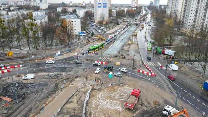 Przebudowa ronda Rataje. Od poniedziałku kolejne zmiany dla kierowców 