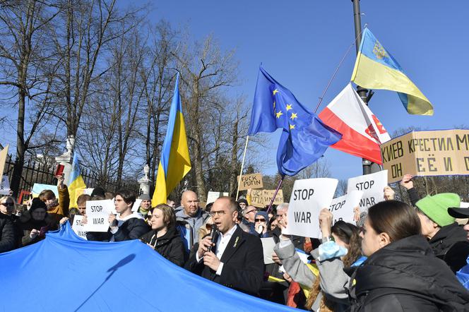 Protest pod Ambasadą Rosji