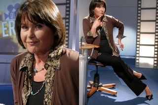 Tak siedzi Elżbieta Jaworowicz, gdy nikt nie patrzy. A jakie buty nosi! W „Sprawie dla reportera” nie do pomyślenia