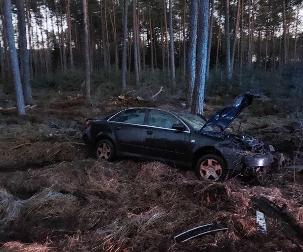 Kolizja na feralnym odcinku drogi Starachowice - Tychów. Ruch odbywa się wahadłowo