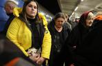 Warszawa: Przyjazd pociągu z uchodźcami z Ukrainy