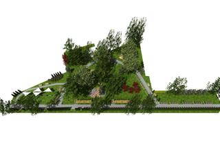 Wizualizacja parku dla seniorów - Zarząd Zieleni Miejskiej w Rzeszowie