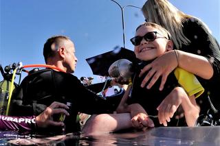 Nurkował z respiratorem.