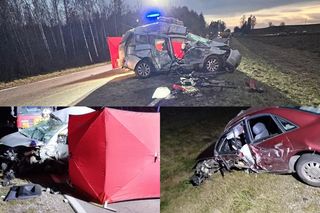 Tragiczny wypadek w Podlaskiem. Kilka samochodów zderzyło się w karambolu. Są ofiary śmiertelne