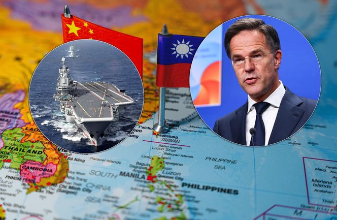 Rutte o inwazji Chin na Tajwan