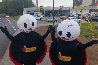 Biedronki na otwarciu Lidla w Stanowicach