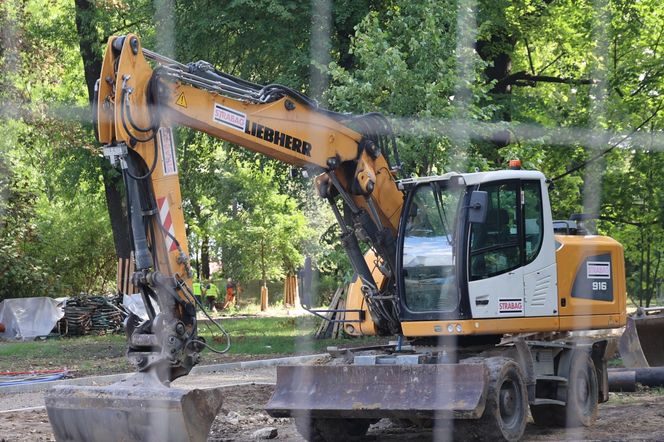Rewitalizacja parku Bronowickiego w lublinie - postęp prac na koniec lipca 2025