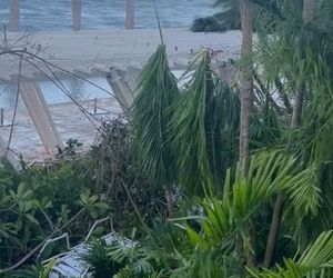 Michał Żebrowski pokazał oko cyklonu! Potworne zniszczenia po Melissie