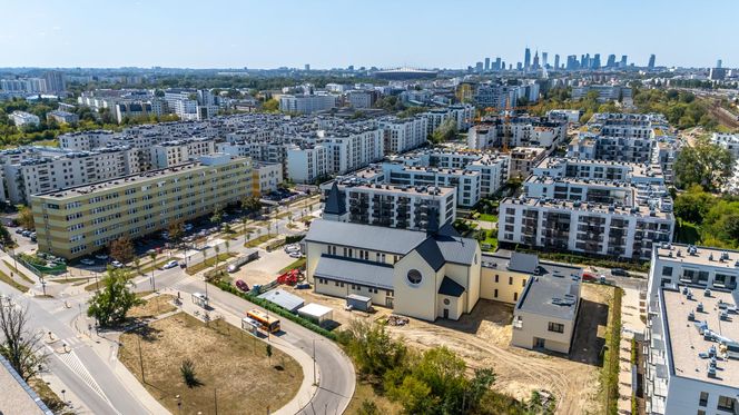 Nowe osiedla na pograniczu Kamionka i Grochowa w Warszawie