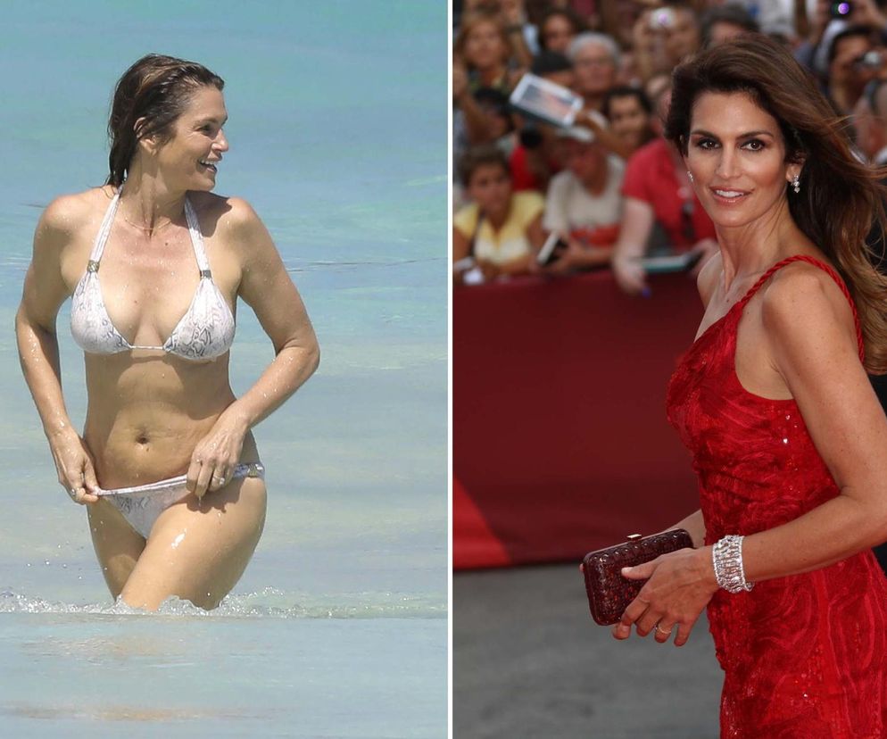 58-letnia Cindy Crawford jak dynamit! Boska prawie emerytka w bikini