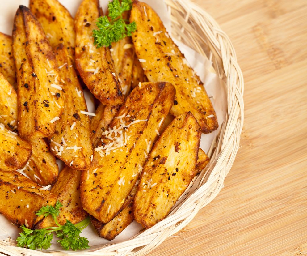 Ziemniaki pieczone po włosku z parmezanem