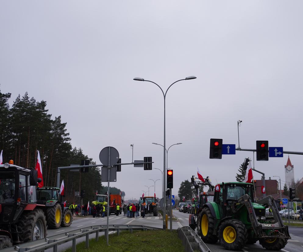 Protest rolników wokół Białegostoku - 20 marca 2024