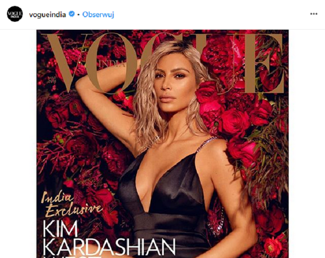 Kim Kardashian w Vogue India