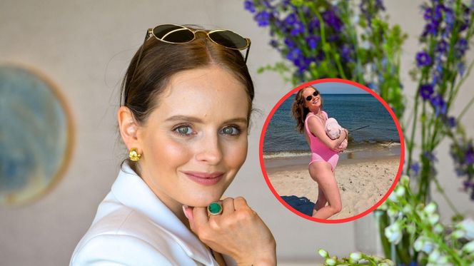Tuż przed urodzinami Olga Kalicka pokazała się na plaży. Kilka miesięcy po porodzie wygląda bosko