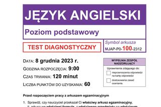 Matura próbna 2024: angielski. Arkusze CKE i odpowiedzi matury próbnej 2024 z angielskiego [8.12.2023]