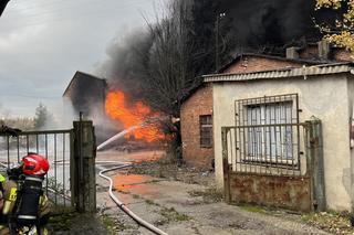 Płonie składowisko niebezpiecznych substancji 