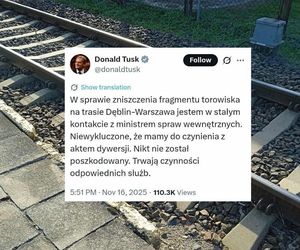 Uszkodzone tory pod Garwolinem