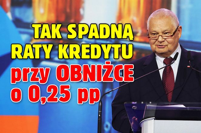 Tak spadną raty kredytu przy obniżce o 0,25 proc