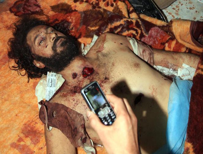 Zdjęcie martwego syna Kaddafiego