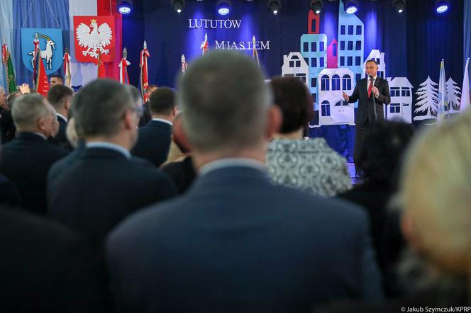 Łódzkie. Prezydent Andrzej Duda z wizytą w Lututowie