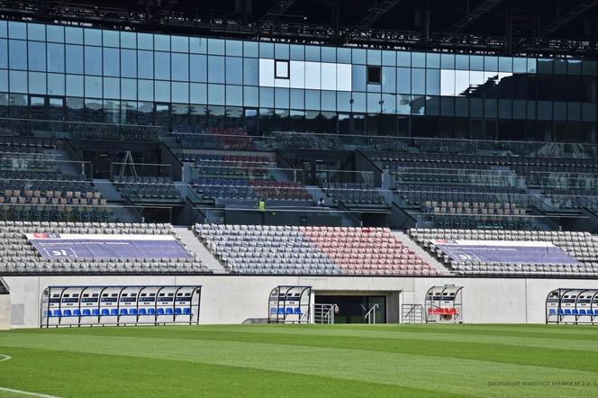 Budowa stadionu w Szczecinie dobiega końca. Trwają prace wykończeniowe i porządkowe