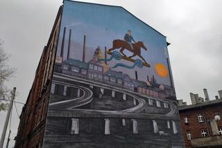 Katowice: Kutz na koniu! Wyjątkowy mural w Szopienicach [WIDEO]