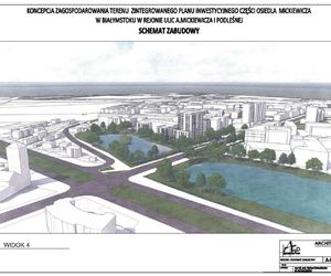 Planowany 38-metrowy blok na osiedlu Mickiewicza w Białymstoku