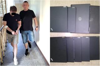 Warszawa. Ukradł laptopy z firmy, dla której pracował. Przyznał się do 100, zginęło aż 266