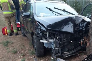 Wypadek na DK-63 pod Wiśniewem