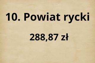 TOP 10 najbogatszych powiatów w woj. lubelskim