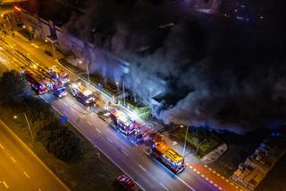 Pożar sklepu budowlanego