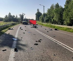 Wypadek motocyklisty - Wola Jechowa