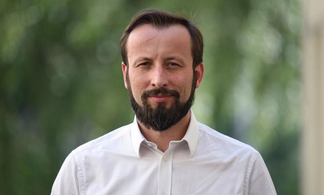 Przewodniczący Partii Zielonych Przemysław Słowik