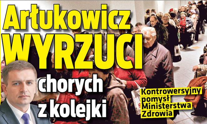 Arłukowicz WYRZUCI chorych z kolejki