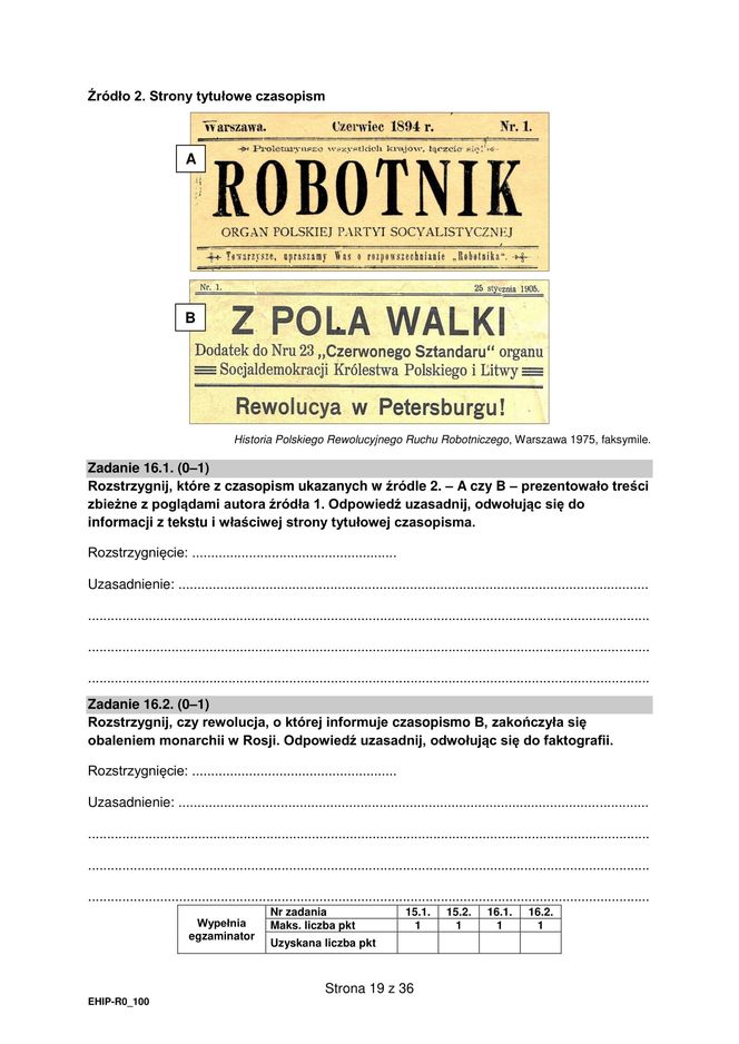 Matura 2025 historia rozszerzona - arkusz CKE 19.05.2025 - Formuła 2015