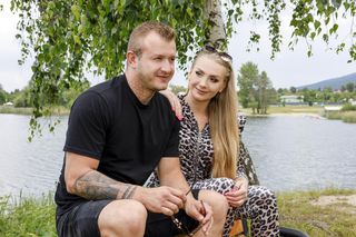 Dawid Narożny z żoną Joanną