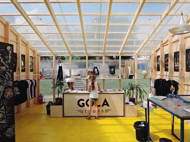 Pawilony festiwalowe na krakowskim Kazimierzu