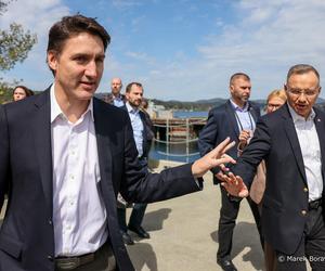 Prezydent RP Andrzej Duda i premier Kanady Justin Trudeau. Spotkanie z Premierem Kanady w bazie marynarki wojennej Canadian Forces Base Esquimalt